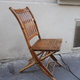 Bamboo folding chair