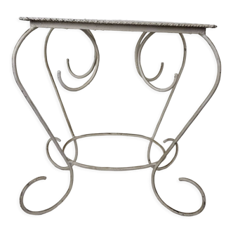 Garden coffee table wrought iron / perforated sheet metal