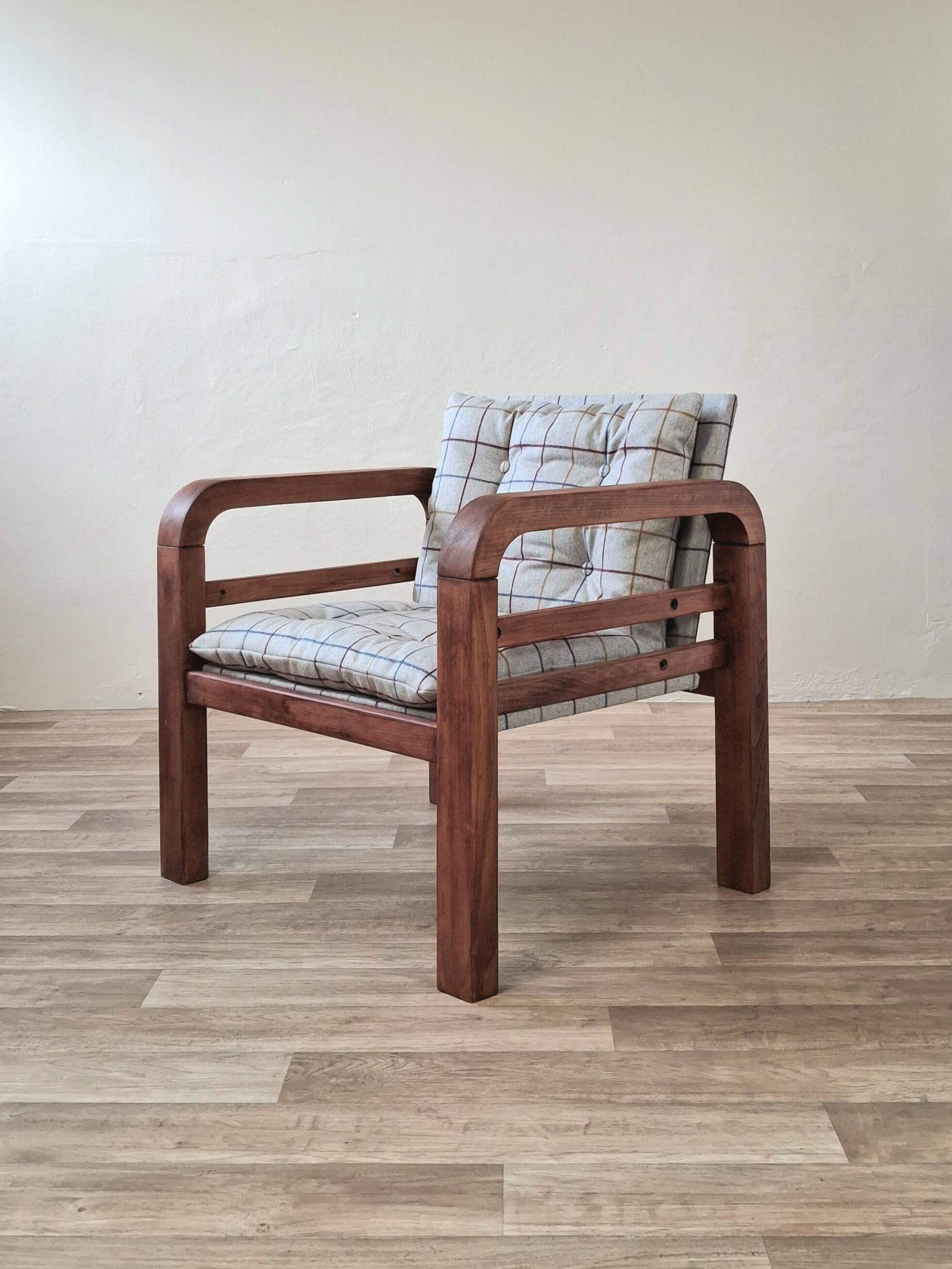 Vintage checkered armchair