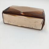 Mirror jewelry box in pink relief
