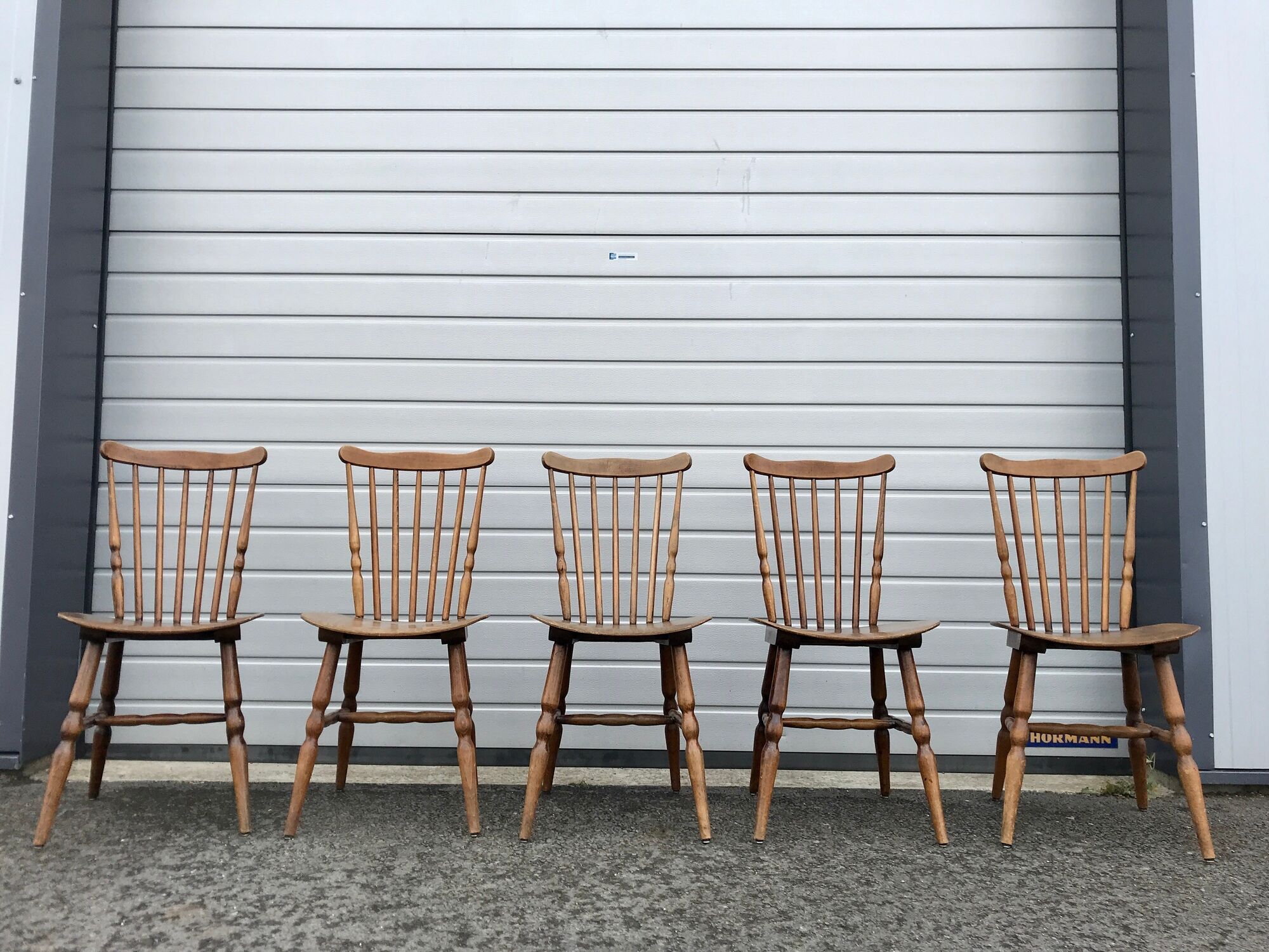 10 bistro chairs troquet "menuet" baumann 1970