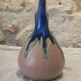 Vase, or pitcher, in enamelled stoneware with a bird's head, circa 1920