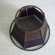 Small brown wool lampshade