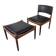 Fauteuil scandinave du milieu du siècle avec tabouret, années 1960