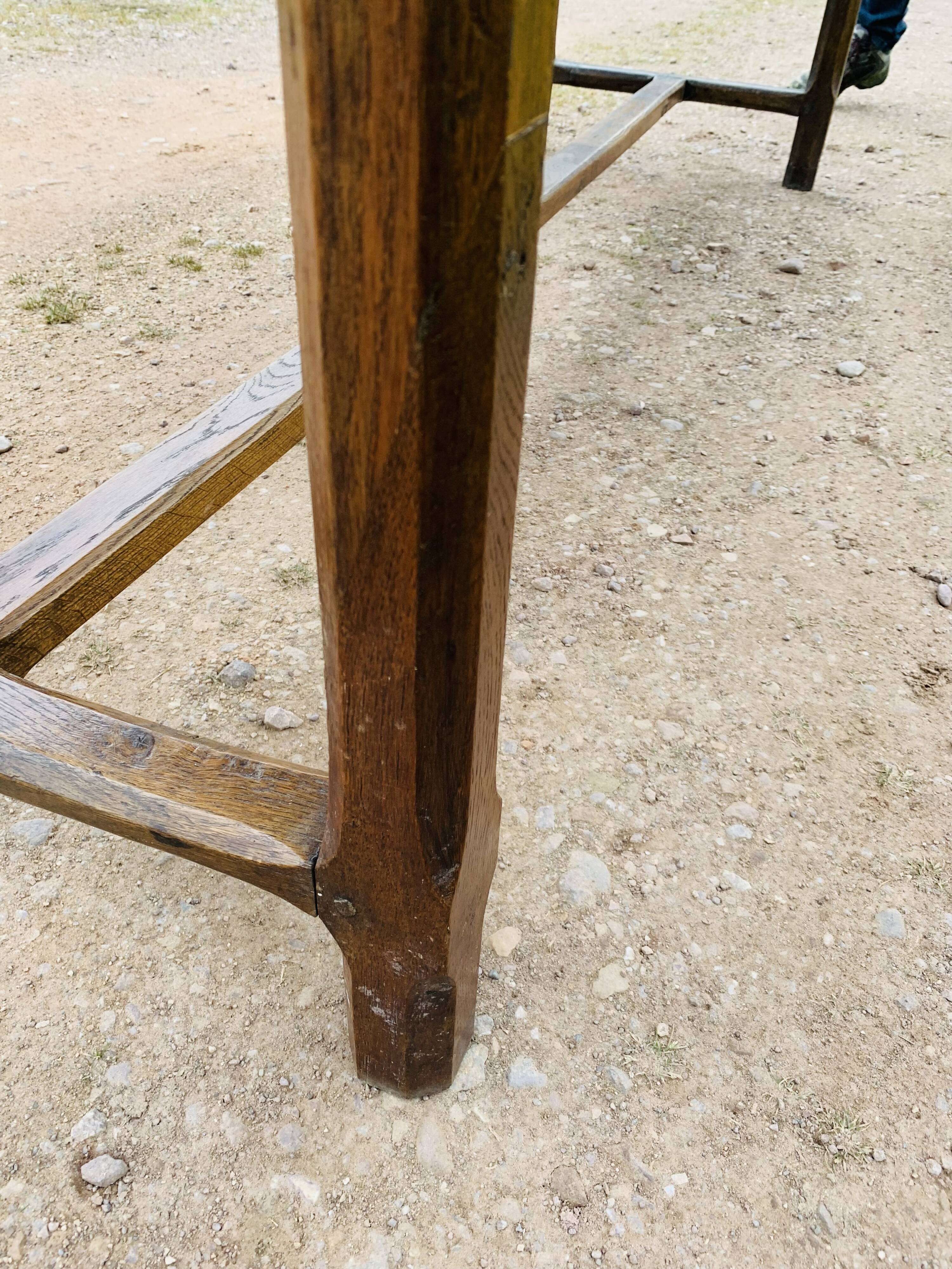 Table de ferme en chêne