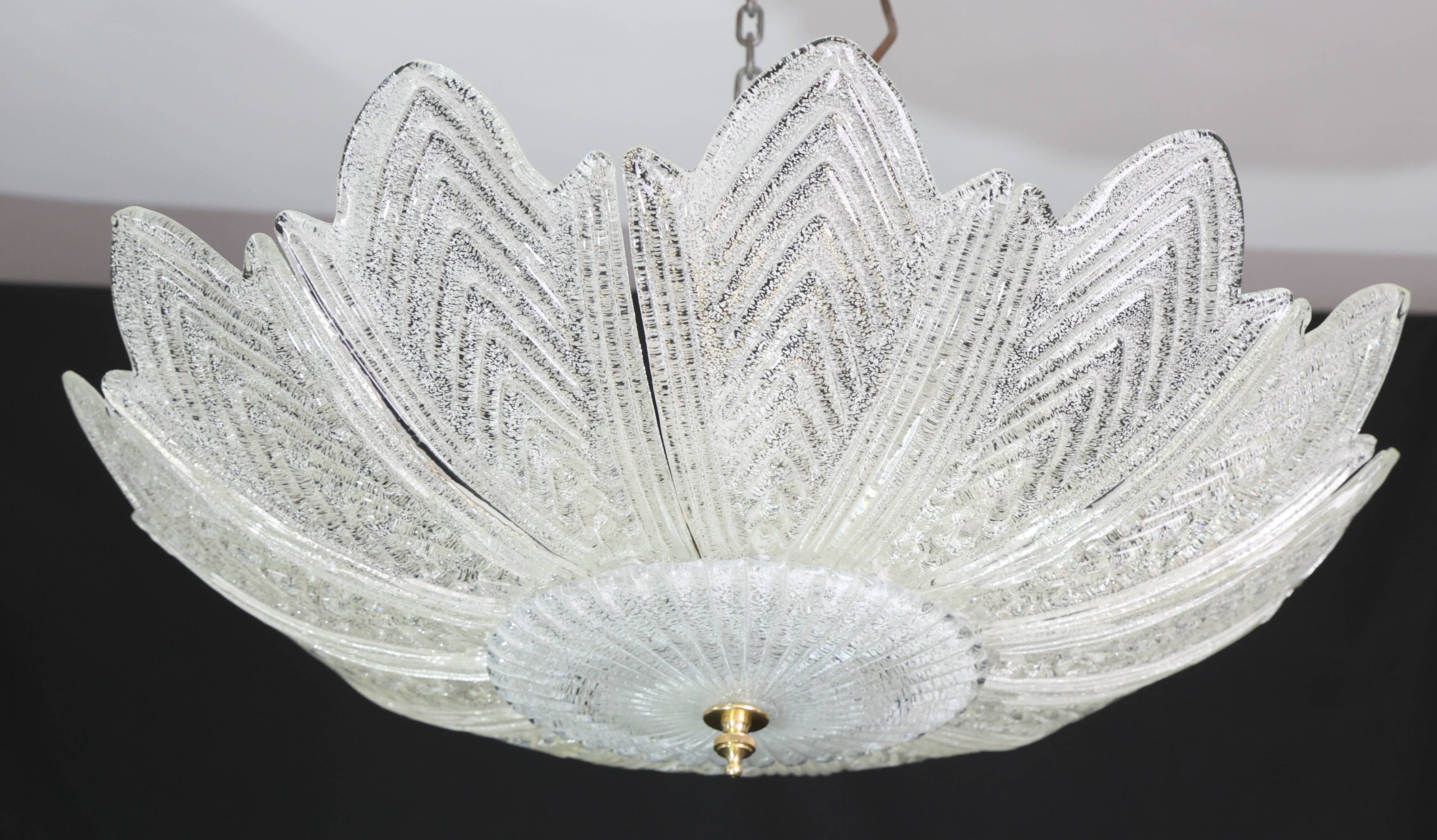Bologna, Italian Murano Glass Ceiling Light or Flush Mount, 1980s