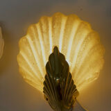 Murano Glass Shell Shaped Sconces Set of 2