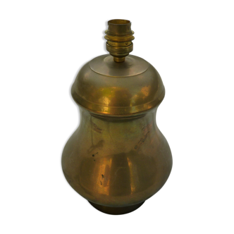 Foot lamp "double pear" in vintage brass 60s