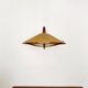 Large Sisal and Teak Pendant Lamp by Temde