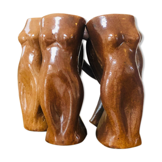 Ceramic woman's body cups
