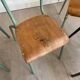 Set of 10 industrial chairs