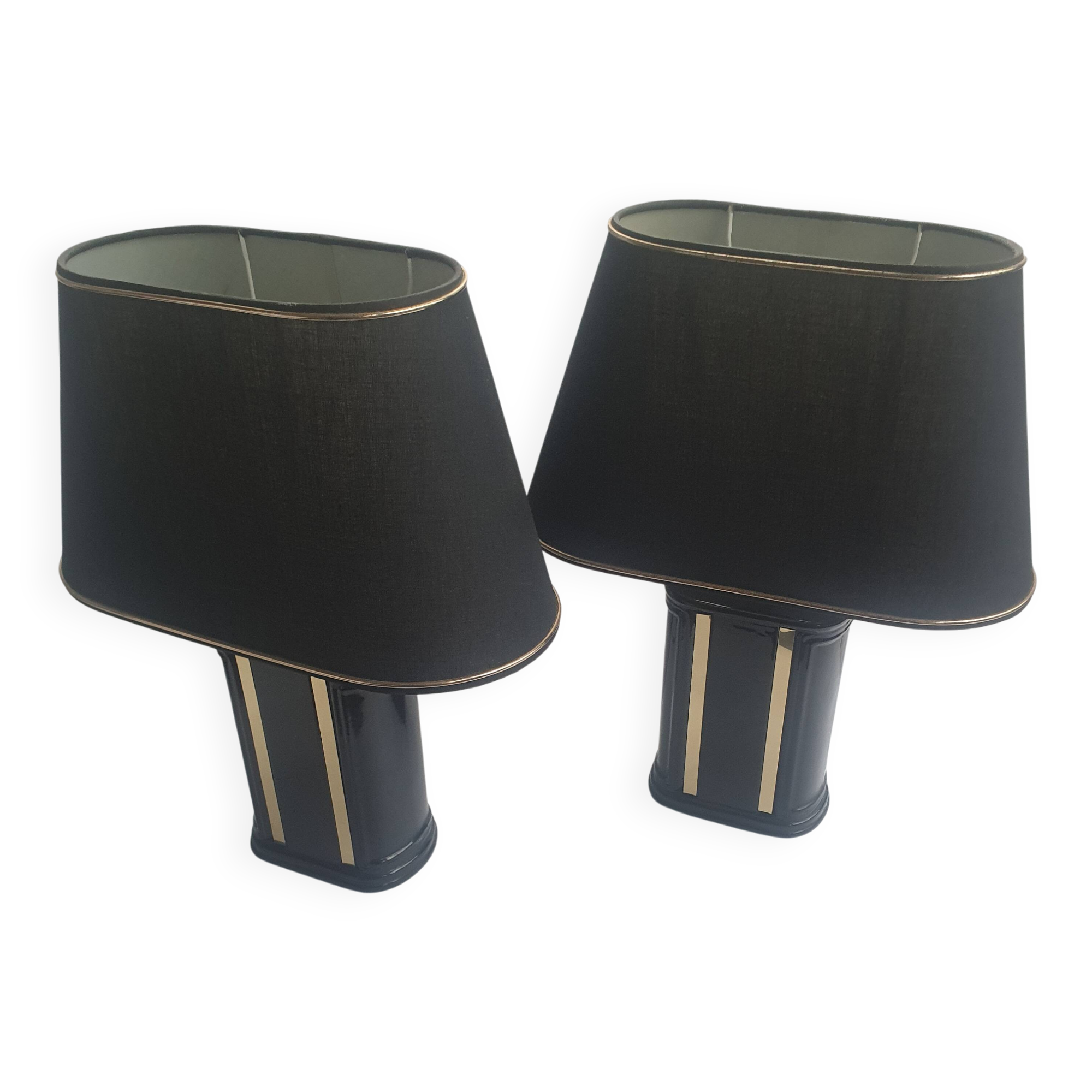 Paire de lampes de table à posé art-déco Robert de Schuytener