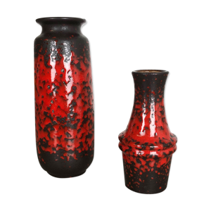 paire de vases par Scheurich, Allemagne, années 70