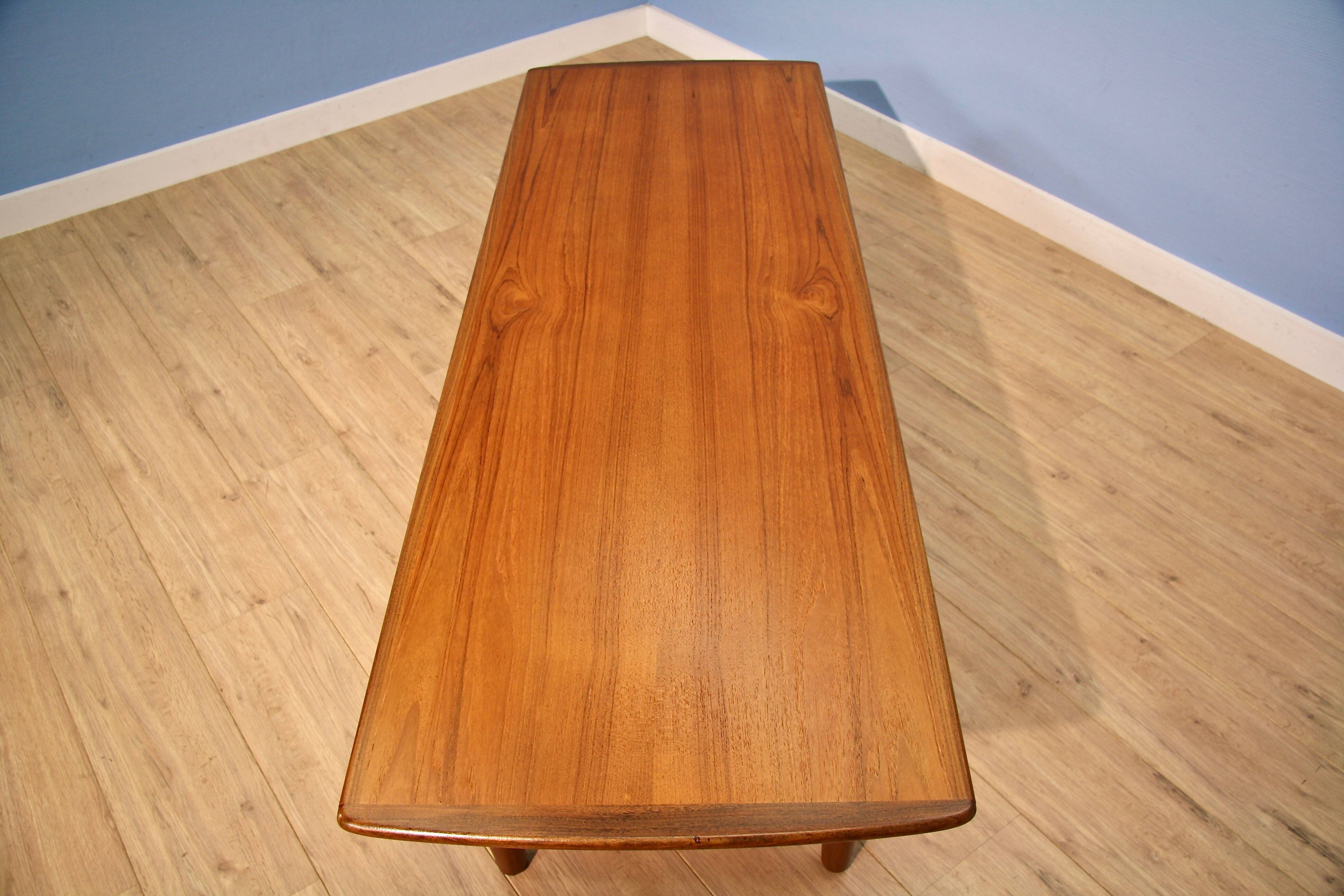 Danish coffee table with drawer in teak, 1960s