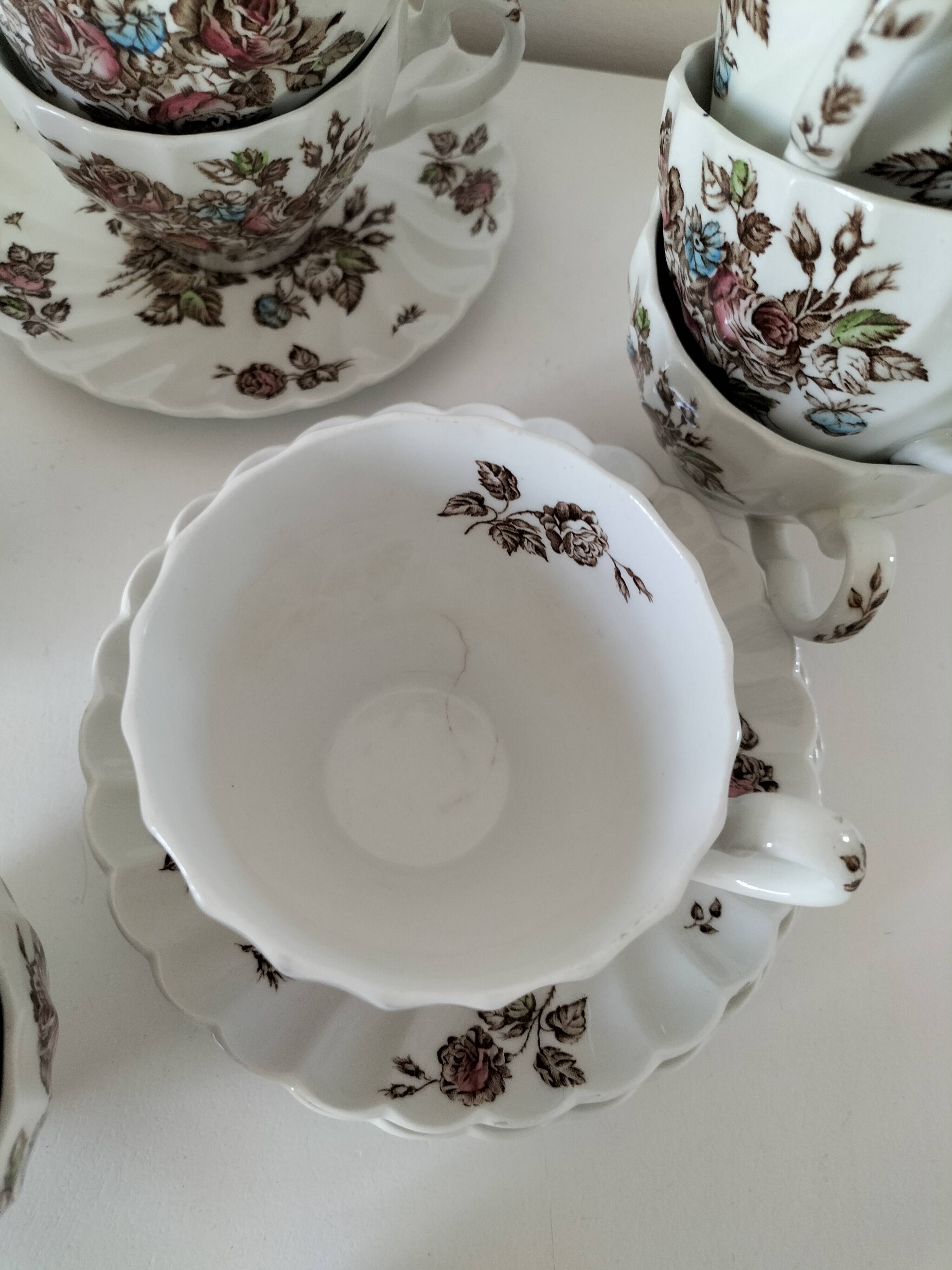 Vintage Johnson Brothers "Devon Sprays" set.