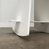 Minimalist Danish rocking stool by Michael C. Poulsen