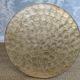 Capiz shell side table with a brass base by Vereinigte Werkstätten Munich, Germany, 1960s.
