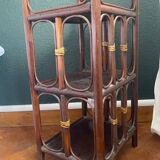 Vintage rattan bedside table