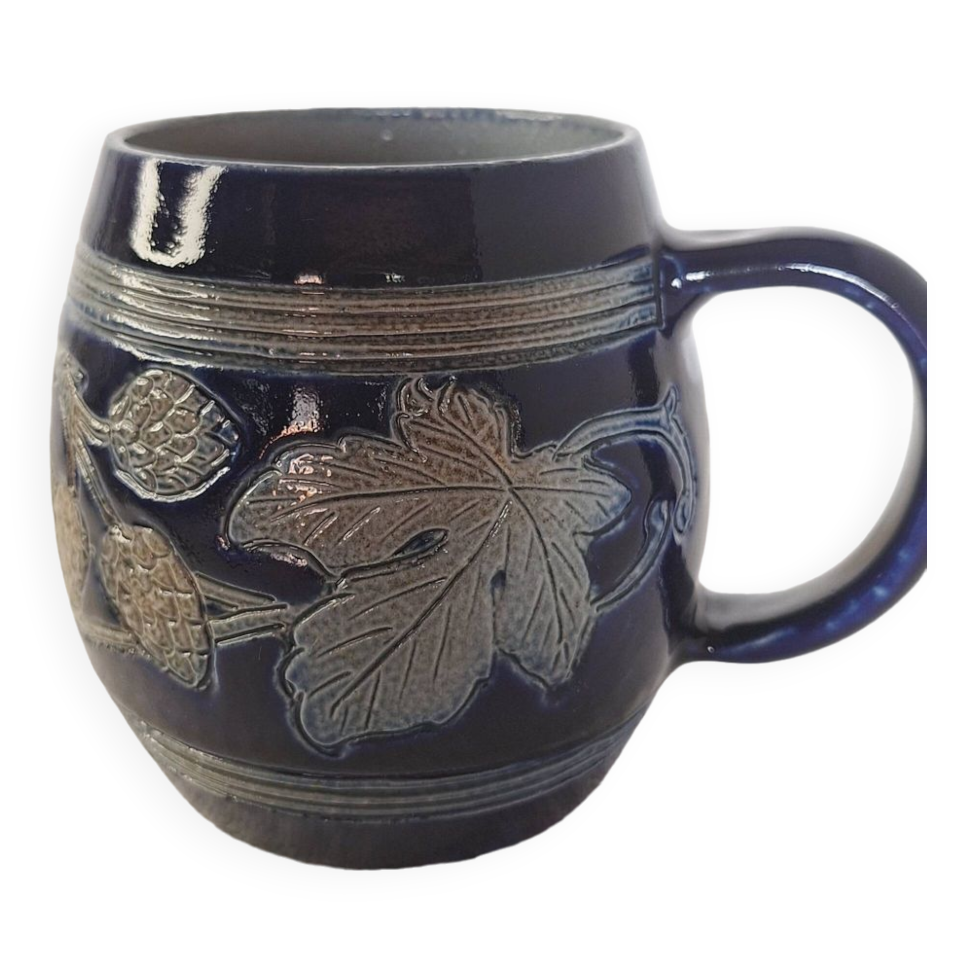 Genuine Alsace stoneware mug signed