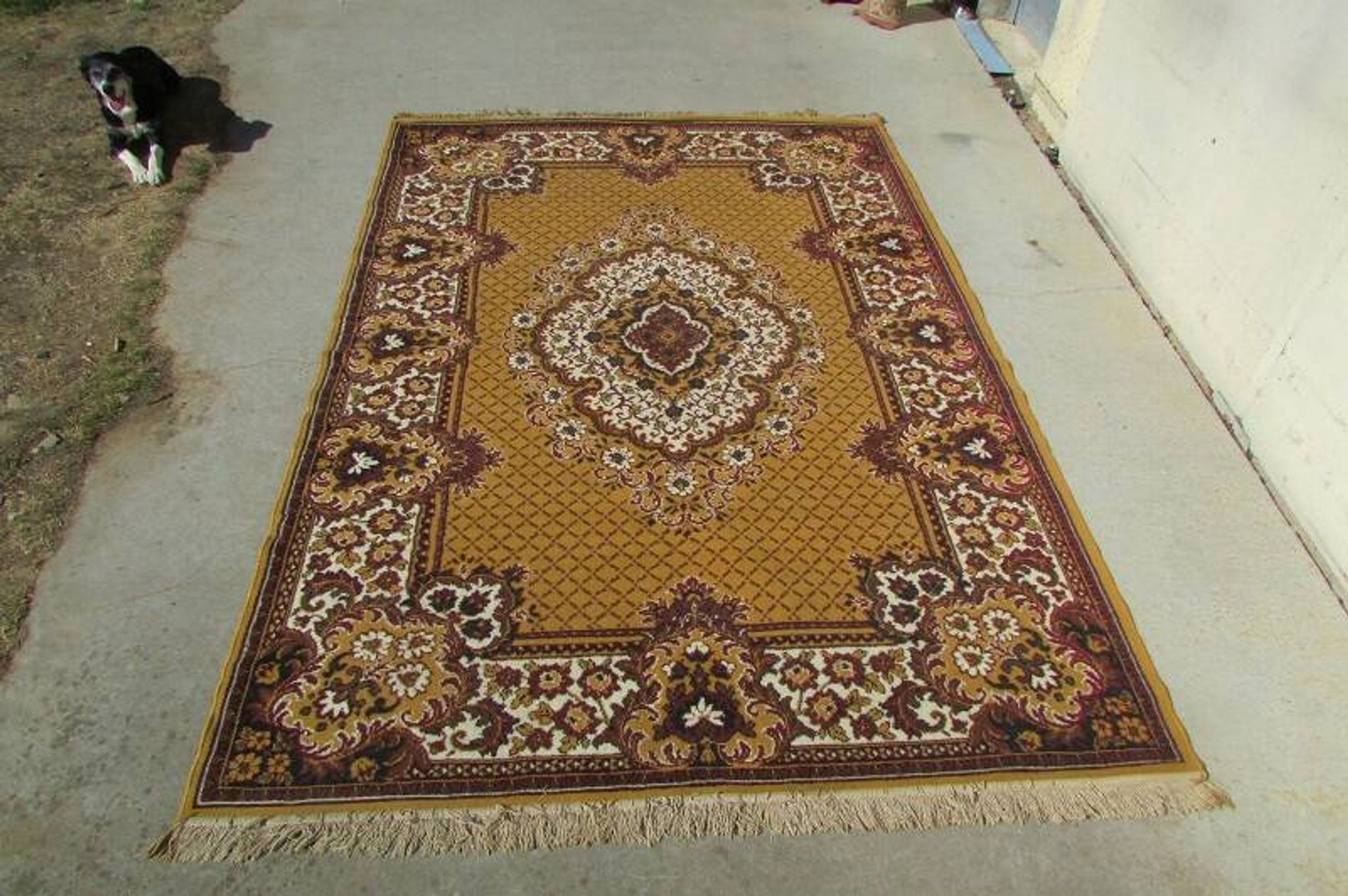 Grand tapis des années 80, 280 x 190 cm