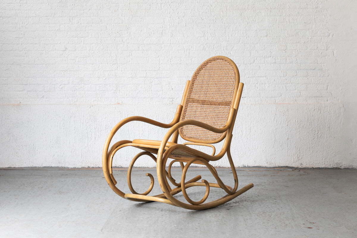 Rocking chair produced in France around 1960
