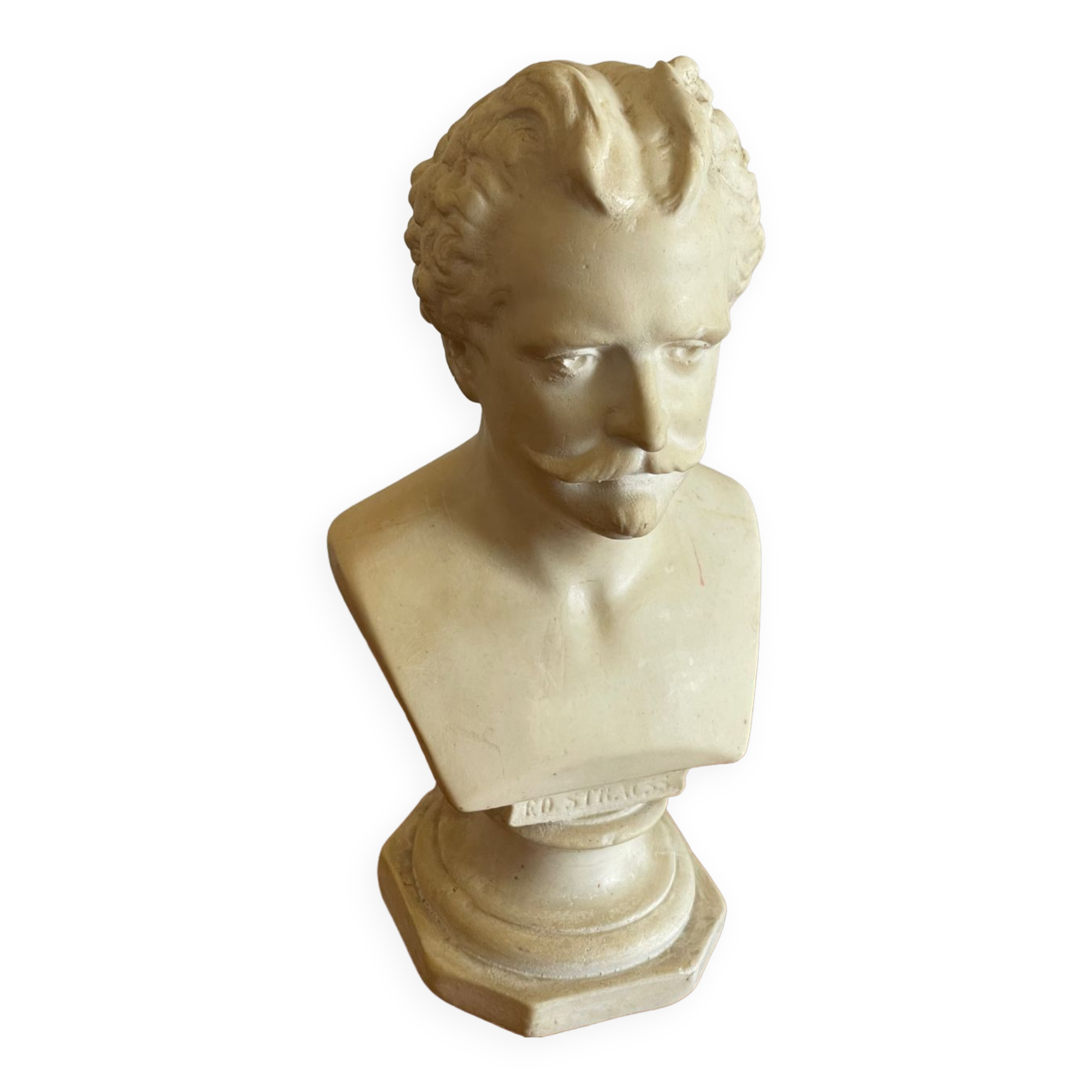 Strauss bust in plaster