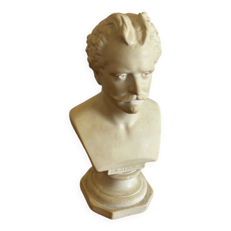 Strauss bust in plaster