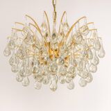 Murano glass drop-shaped chandelier, Christoph Palme, Germany, 1970s