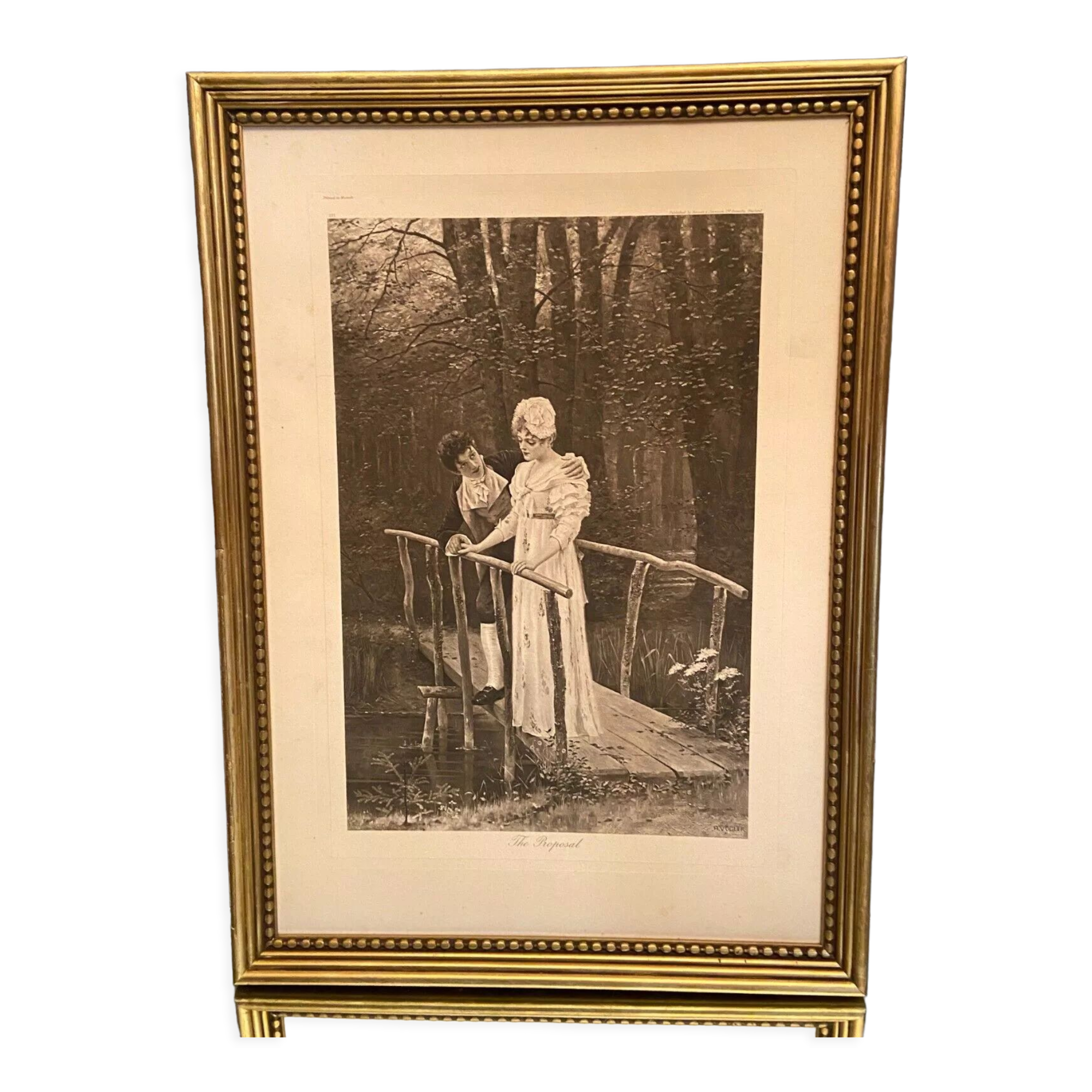 Gravure Signée Valentin Le Campion - Scène D'auberge Avec Mousquetaires - Reproduction