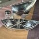 RARE silver-plated salt and pepper shaker set by Cristofle, Gallia collection