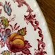 Royal Tudor English earthenware plate with Fruits&Flowers decor