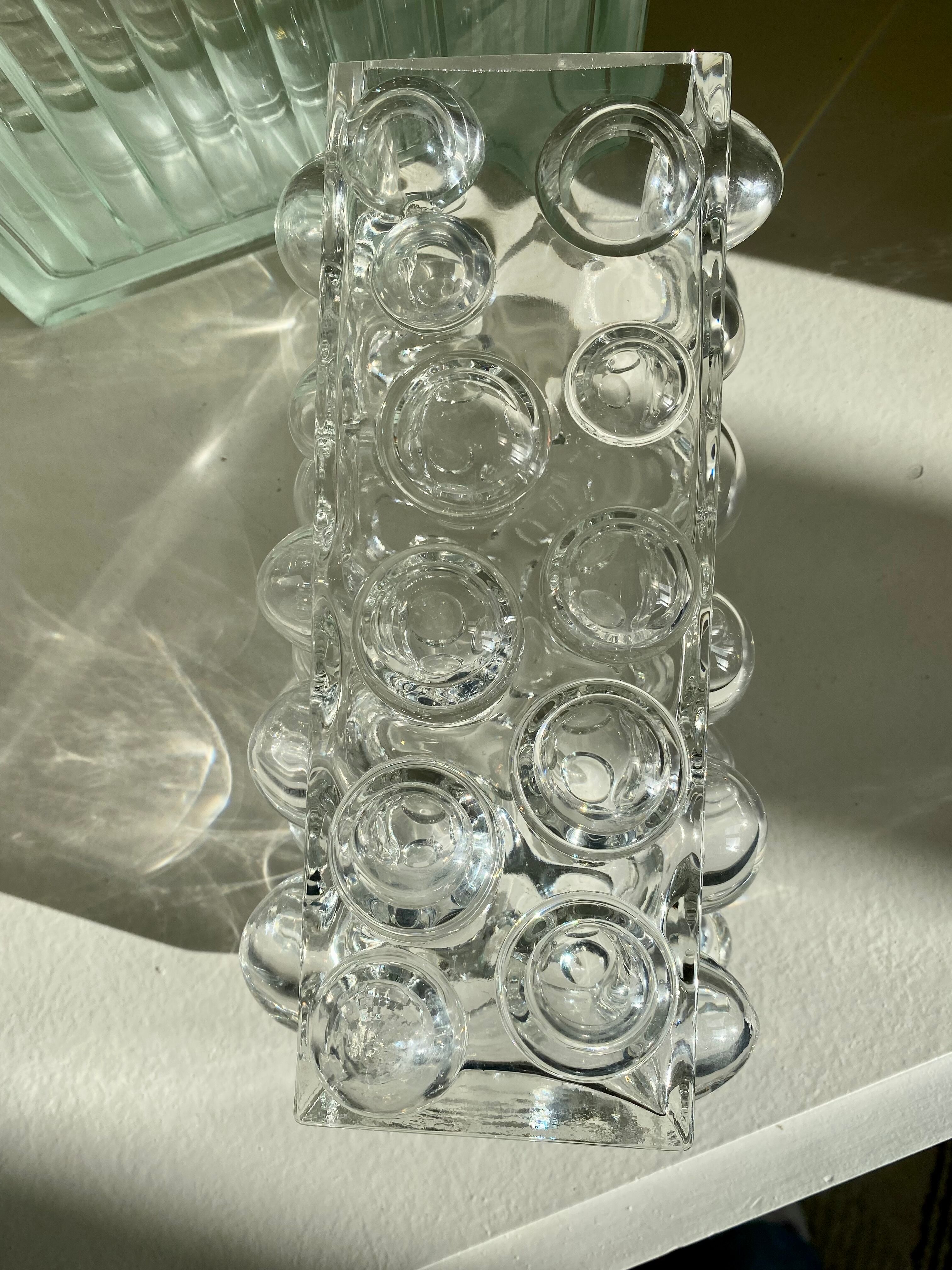 Vase bulles bubble Wilhelm Braun Feldweg pour Hirschberg vintage années 60