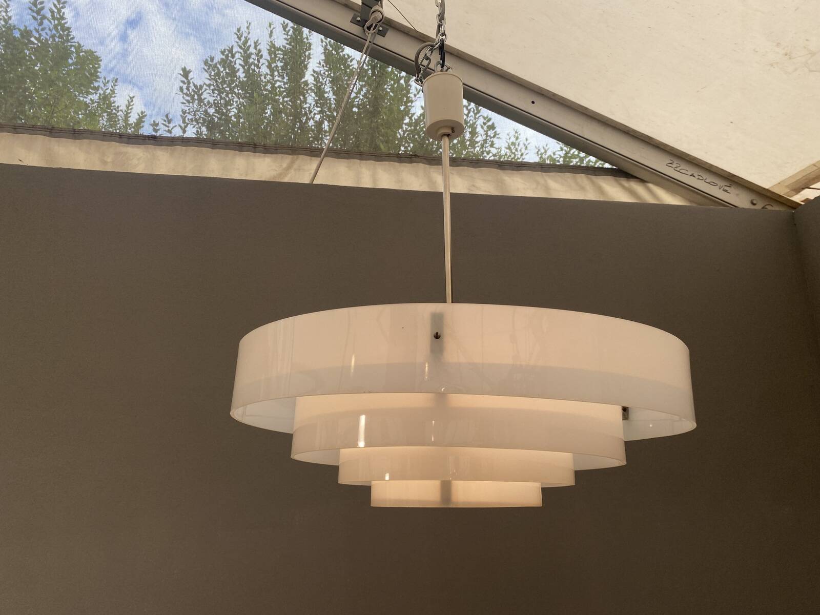 Vintage wasp nest shaped pendant, Czechoslovakia 1970´s