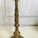 Golden bronze tripod lamp