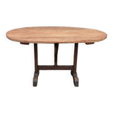 Table vigneronne ovale en pin petit modele