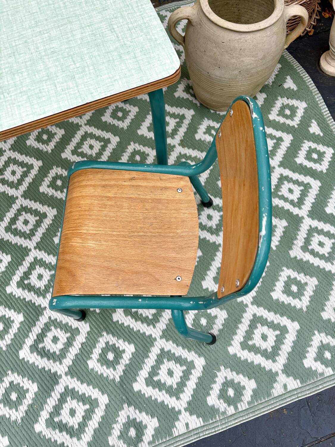 Bureau enfant Formica avec chaise