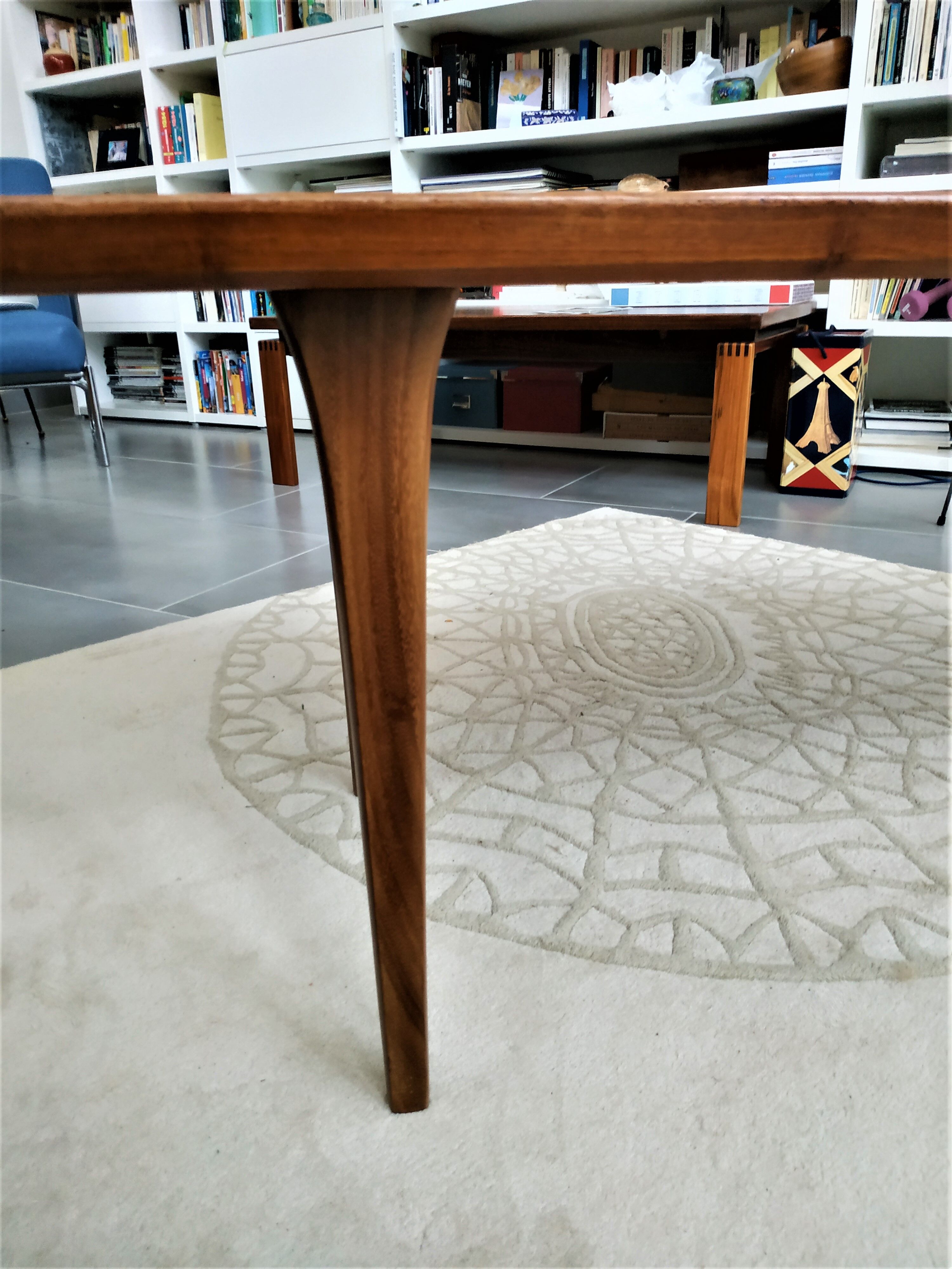 Scandinavian-style teak coffee table