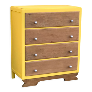 Commode vintage chêne massif 1940