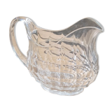 Faceted antique glass pitcher