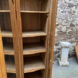 Mid-century vintage Scandinavian 1950s Parisian Art Deco wooden wardrobe