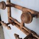 Bamboo style wooden wall coat hook ep 1940