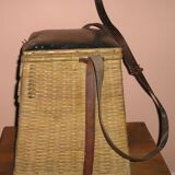 Ancient wicker fisherman's seat