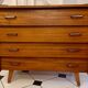 Vintage chest of drawers with compass feet