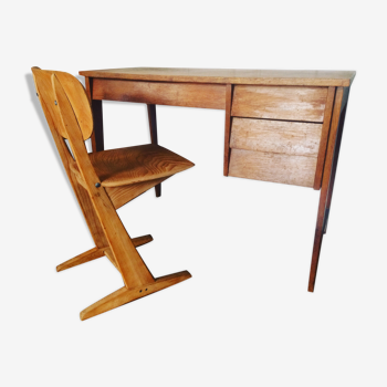 Bureau et chaise vintage
