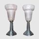 Paire de lampes Art Deco vintage 1930s