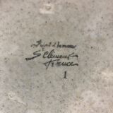 6 dessert plates, St Clément. Hand-painted decoration.