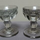 Lot 2 verres anciens "tournée du patron" bar, bistrot estaminet