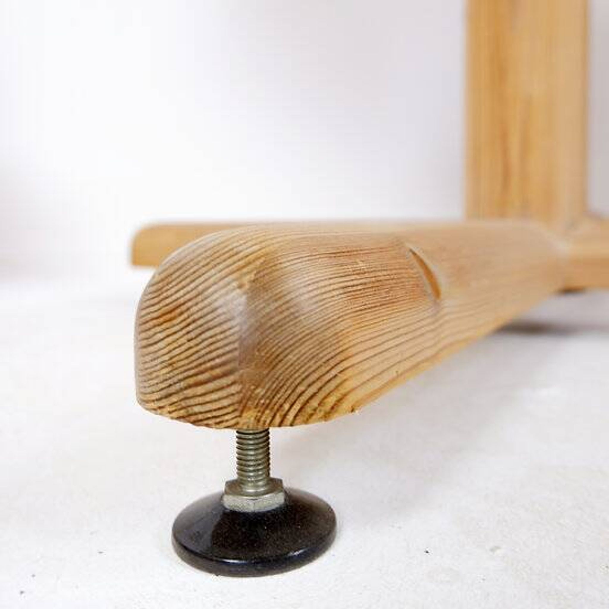 Rainer Daumiller for Hirtshals Savværk A/S dining set - Denmark, 1970s - 1 table/2 chairs/1 stool