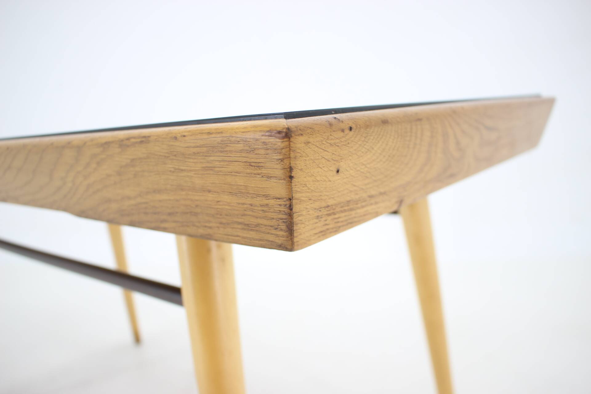 1960s Coffee Table With Opaxit Glass, Czechoslovakia