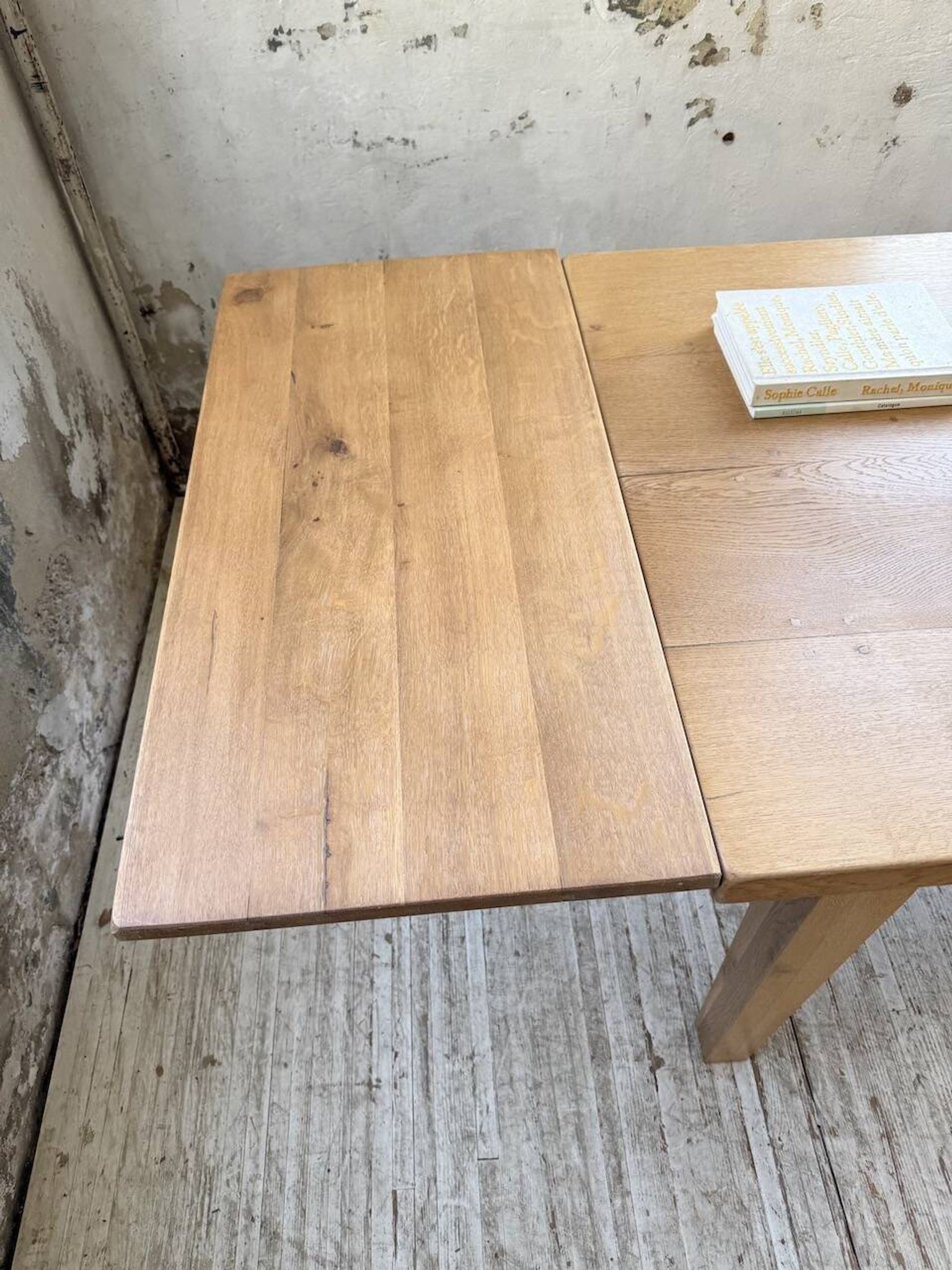 Table de ferme extensible en chêne massif